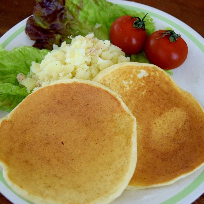 ポテトと食べる♪パンケーキ